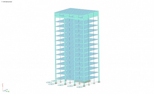 Расчетная модель здания 