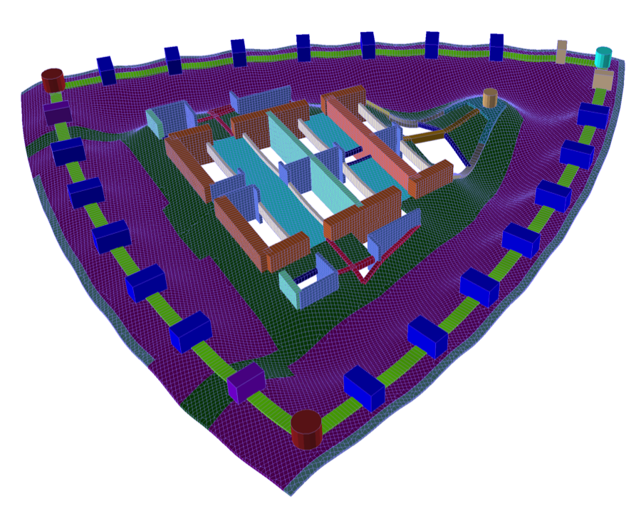 Деформационная модель типового этажа сложной формы