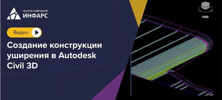 Создание конструкции уширения в Autodesk Civil 3D